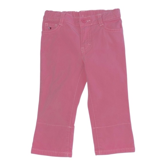 097 Tommy Hilfiger Kids Casual Pink Trousers 2T - Picture 2 of 4